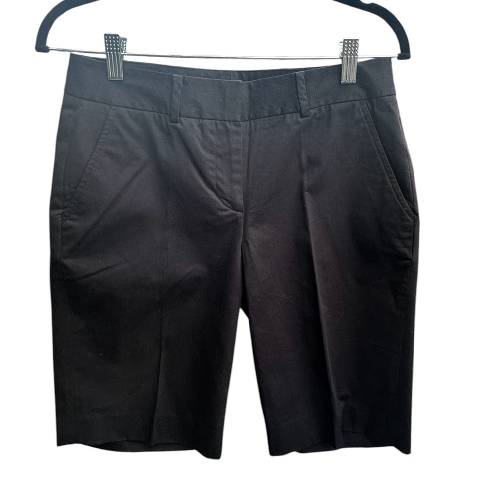 NWOT Talbots Black Bermuda Classic Long Walking Shorts Womens Size 2